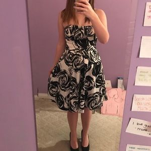 Strapless ball dress